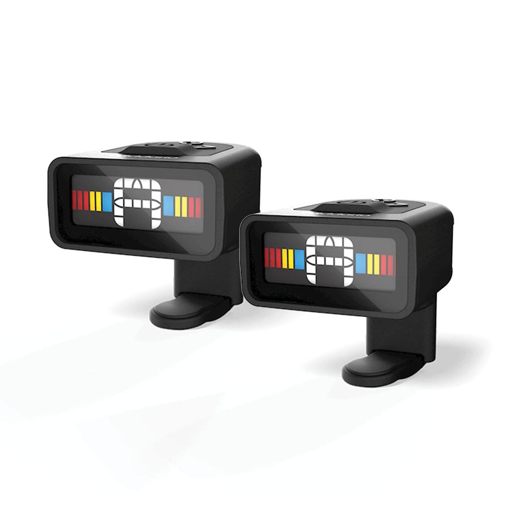 D'Addario NS Micro Headstock Tuner, Chromatic Type, Full Color Display, PW-CT-12TP, Pack of 2