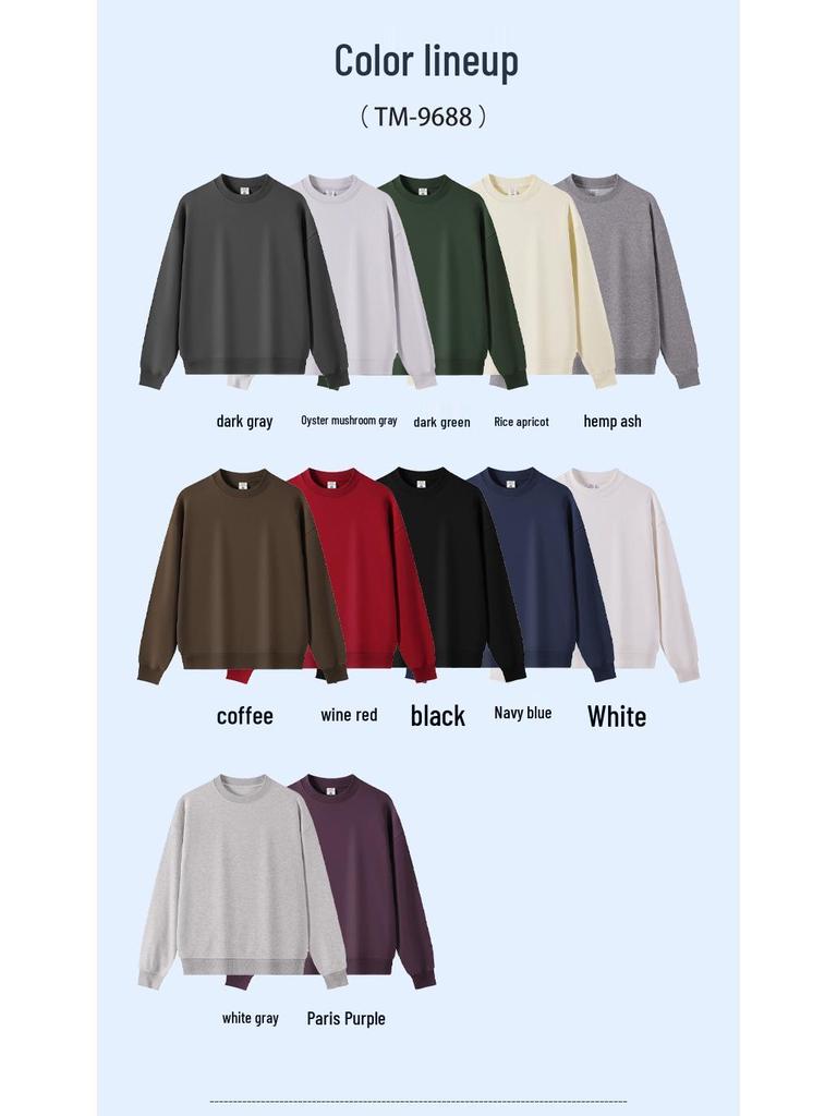 Customizable Trendy Heavyweight Unisex Sweatshirt - Perfect for Couples, Teams, and Promotional Wear for Fall and Winter