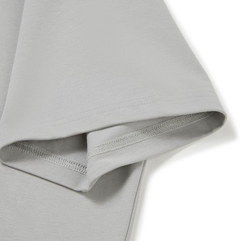 Li Ning Ice Comfort Loose Short Sleeve T-Shirt Unisex Tops Moon-Surface-Gray AHSW979-6