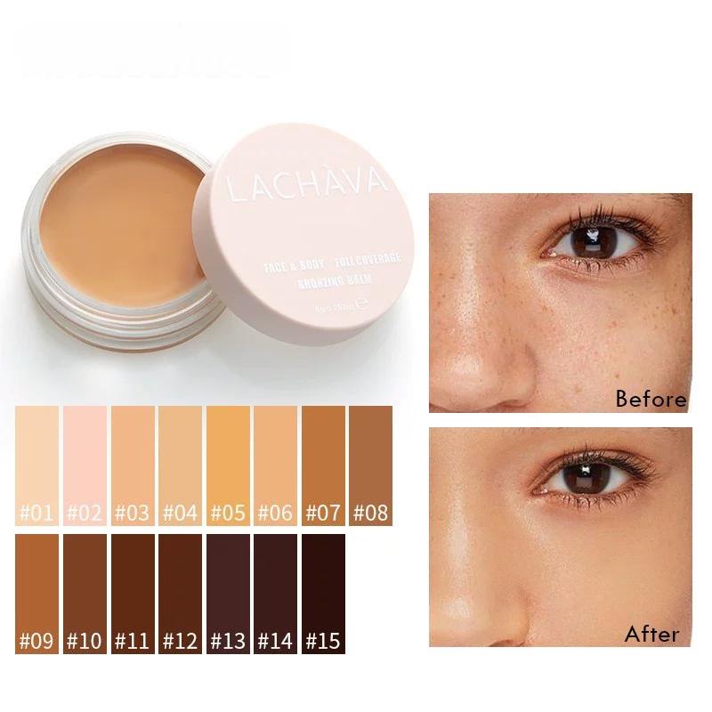 Official Genuine Concealer to Cover Acne Marks and Dark Circles, Long-Lasting Non-Caking Concealer Palette, 15-Color Concealer Foundation