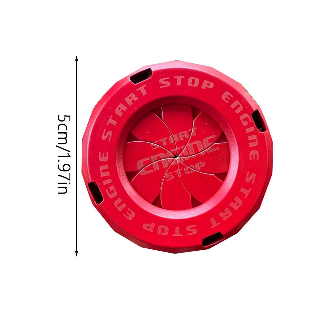 1Pc Car Moto Engine Start Stop Button Cover Blade-type Rotatable Protection Caps For IgnitionSwitch Interior Decoration Sticker
