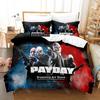 3D Printed Payday Game Bedding Set for Boys Girls Duvet Cover Pillowcase Included Twin Queen King Full Single Double Sizes