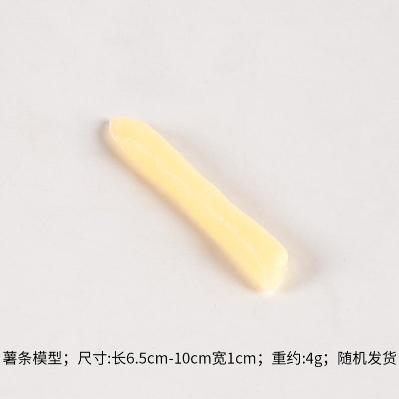 30Pcs Simulation French Fries Wolf Tooth Fries Model Food Model Burger Shop Western Food Display Props Home Decor Fake Potato