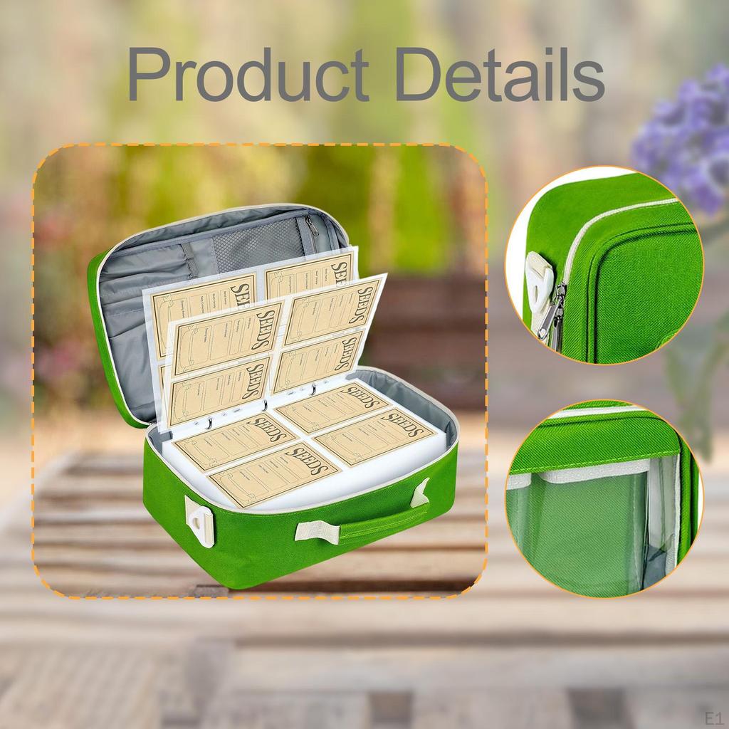 Seeding Organizer Container Adjustable Shoulder Strap Travel Convenient Zippered Organizing High