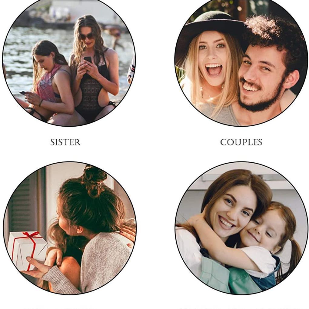 1 Pair Woman Man Crystal Beaded Bracelet Decor Jewelry Bracelets Gift Bangle Dressing Up Accessory Party Working