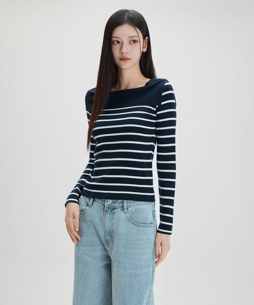 MIXXO Off-Shoulder Slim Pullover Re Kaf233T_Miwkag33Qt