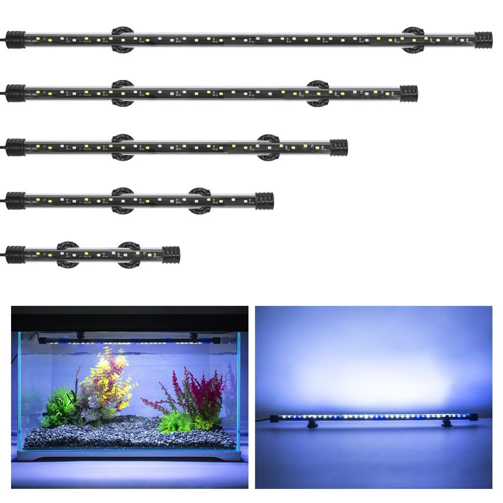 220V nedsenkbar stemningslampe 18-48cm plantevekstlys ny akvarium LED-belysning fisketankdekor