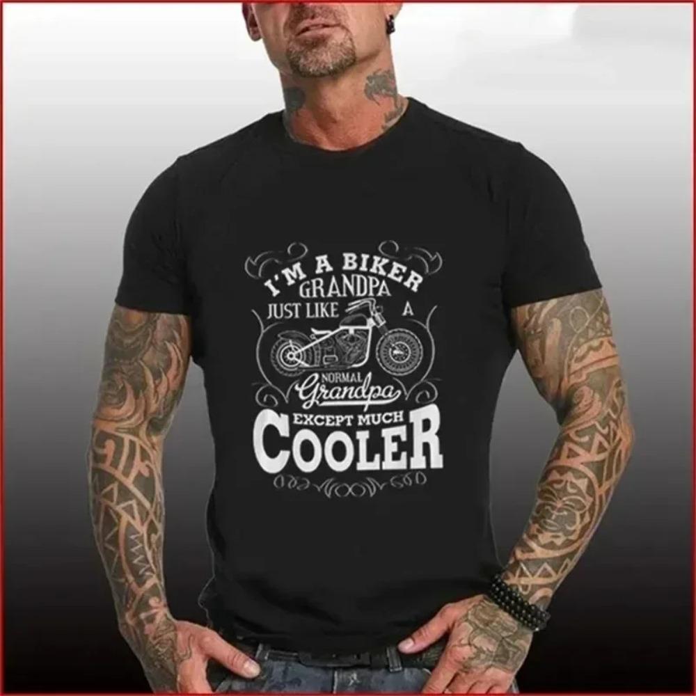 Motorcycle 3d Printed Santa Claus Christmas T-shirt Harajuku Tops Casual vintage Men's T-shirt Plus size Street Clothing