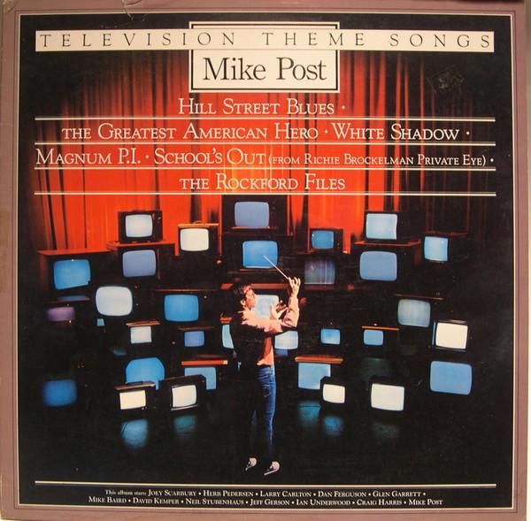 Виниловая пластинка MIKE POST Телевизионные тематические песни E160028PROMO ELEKTRA 1982 США Джаз Б/у
