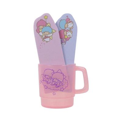 Sanrio Little Twin Stars Sticky Notes In a Cup Case ( Pink ) Japan NEW Sanrio Characters