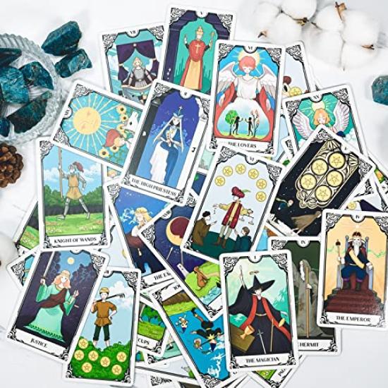 Kancharo Tarot Deck Tale Tarot with Japanese Tarot Card Instructions and Pouch Download the Japanese instruction manual via QR 94-Card (Fairy Deck)