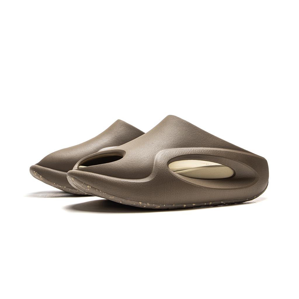 New LiNing Cloud Wandering Slay 2.0 Slip Resistant Odor Resistant Abrasion Resistant Slide Slippers Unisex Brown AZSV009-4