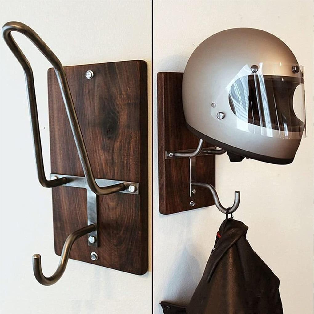 Wall Shelf Motorcycle ForHelmet Holder Metal Rack Bracket Coat Hook Jackets Office Entrance Etc.