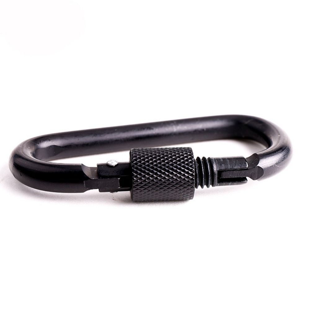 1/2/5pcs with Lock Hammock Hook Aluminum Alloy Shopping Bag Clip Hook New D-Ring Carabiners