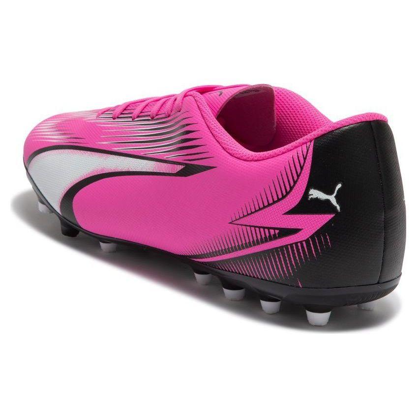 Puma Ultra Play Round Toe Lace-Up MG (Rubber Short Stud) Soccer Shoes Men Soccer Shoes Pink Black White 107764-01