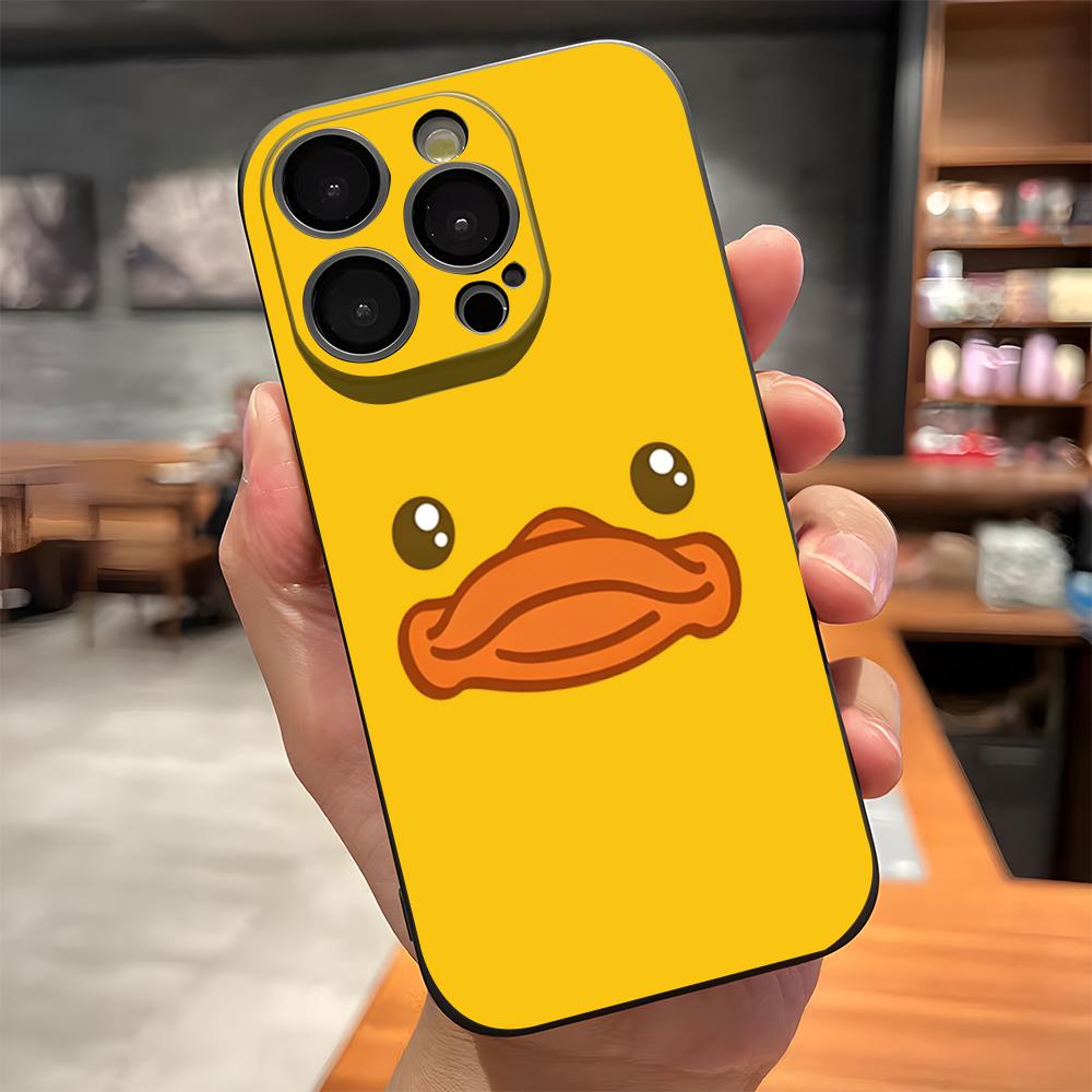 

Cute Cartoon Duck Phone Case For IPhone 17 Pro Max 15 Pro 16 14 Plus 12 13 Mini 11 Pro Shockproof Soft Cover iPhone15 ProMax