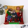 Cartoon Anime Eeddsworld Cushion Cover Organic Linen Square Pillow Case Durable Nonallergenic And Kind To Skin