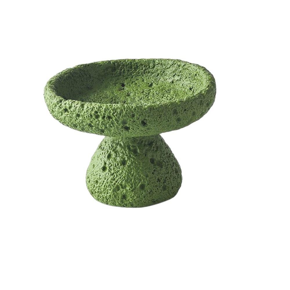 Concrete Texture Cement Incense Burners Moon Surface Design with 9 Holes Incense Stick Stand Decorative Multi-functional
