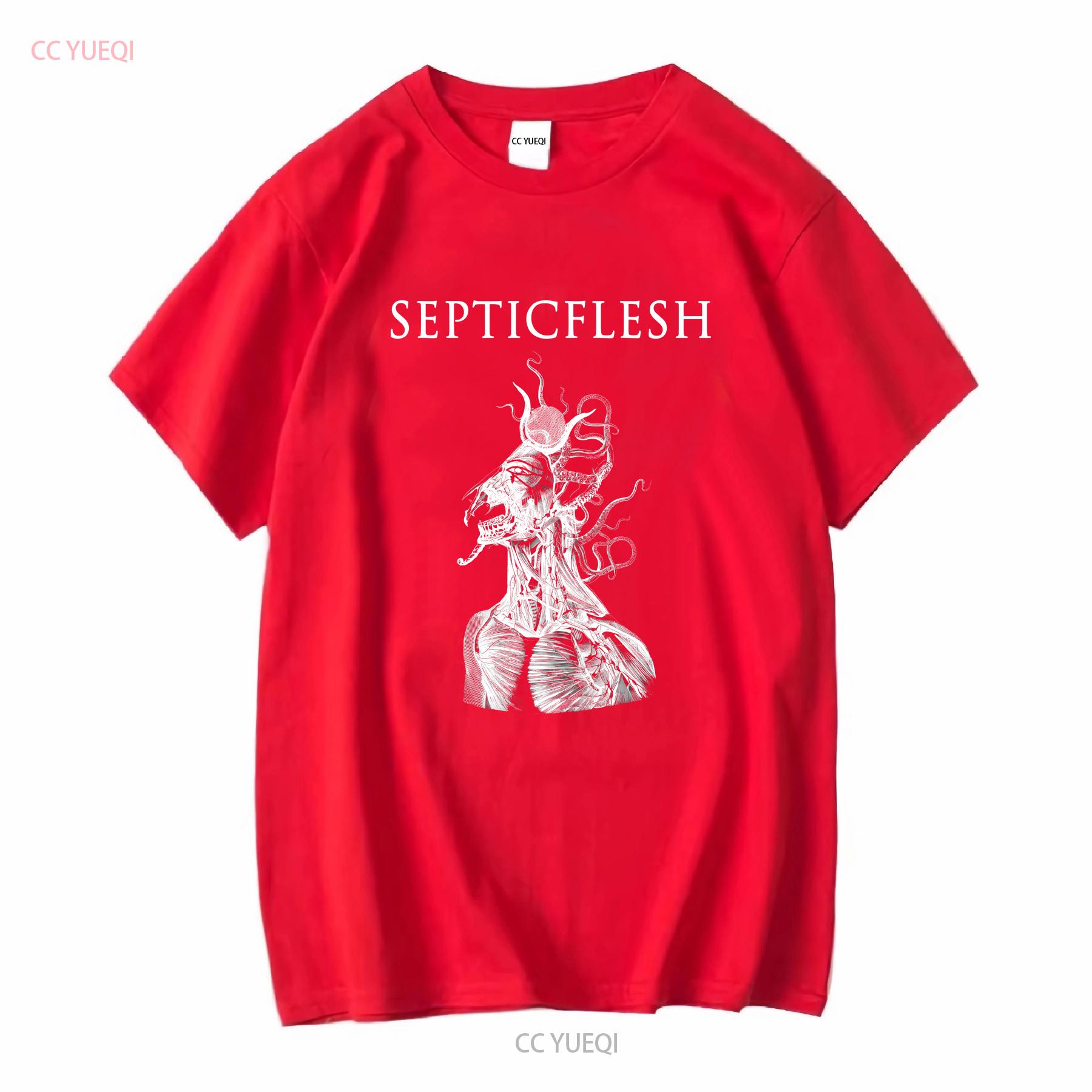 Septic Flesh Slay The False King Футболка Лучшая цена с длинным или коротким рукавом винтажная стираная Топ для повседневной носки дышащий S