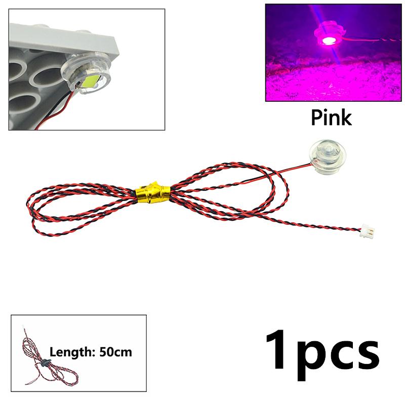 

1Pcs DIY 0.8mm Pin LED Remote Control Building Block Flash Lamp City Light Lightsaber Spotlight Candle Lamp Bricks