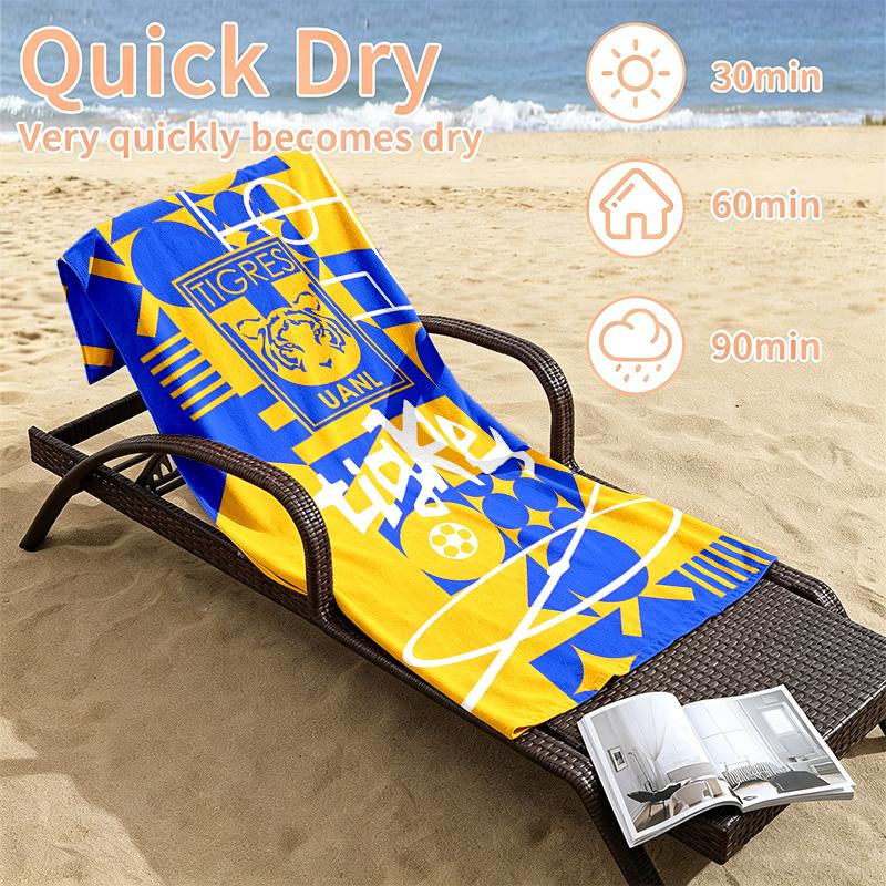 Club Tigres UANL Beach towels also serve as bath towels summer essential a musthave for the outdoors the beach and the pool