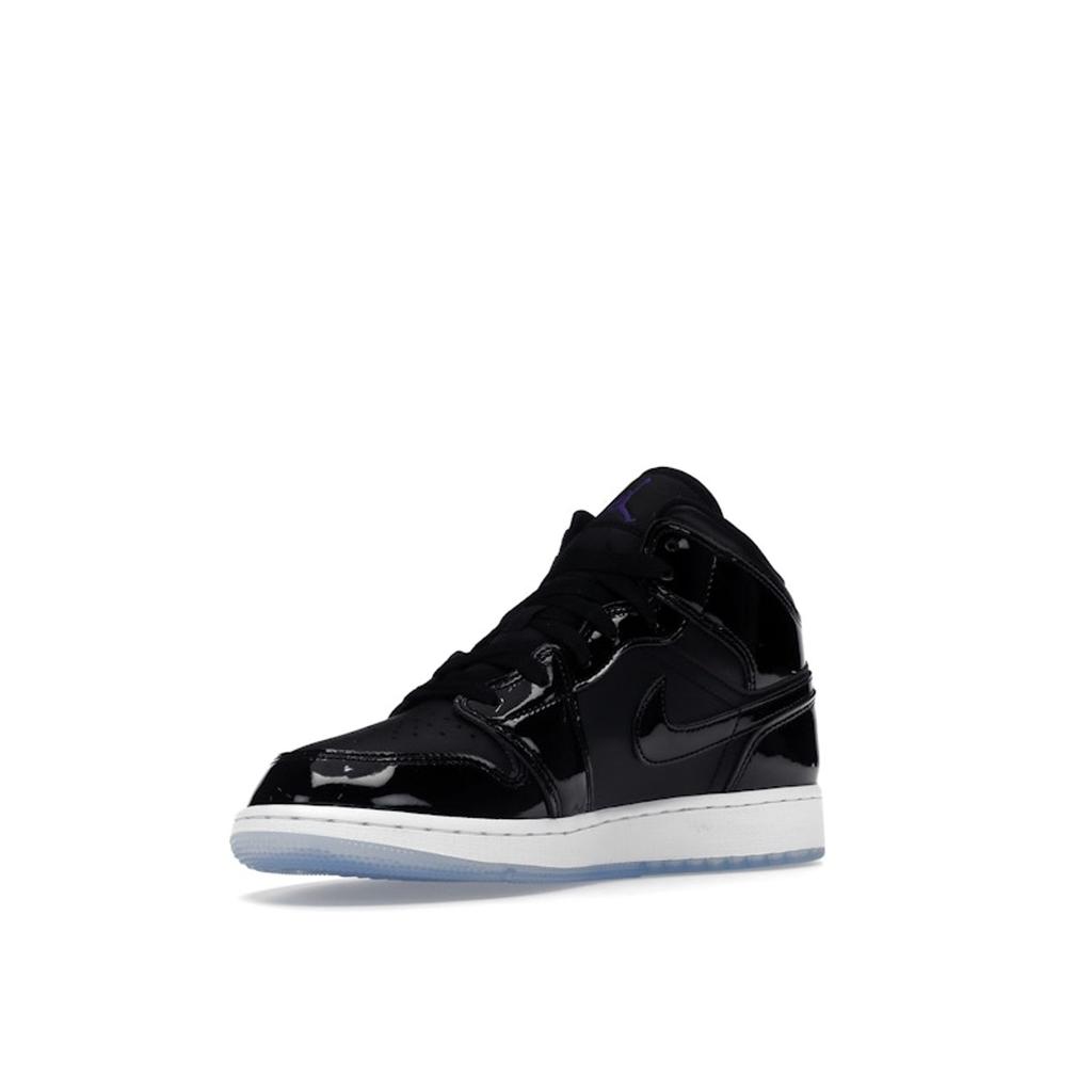 Air Jordan 1 Mid SE GS Space Jam Dětské tenisky Černá Dark-Concord Bílá DV1337-004