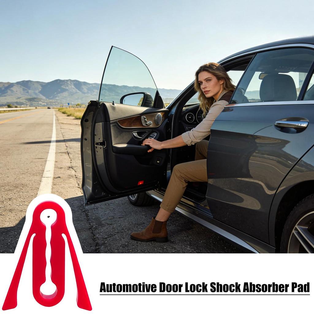 1pcs Silicone Car Door Latch Covers Lock Shock Absorber Cover Automotive Door Noise Reduction Mat universal Car Accessories