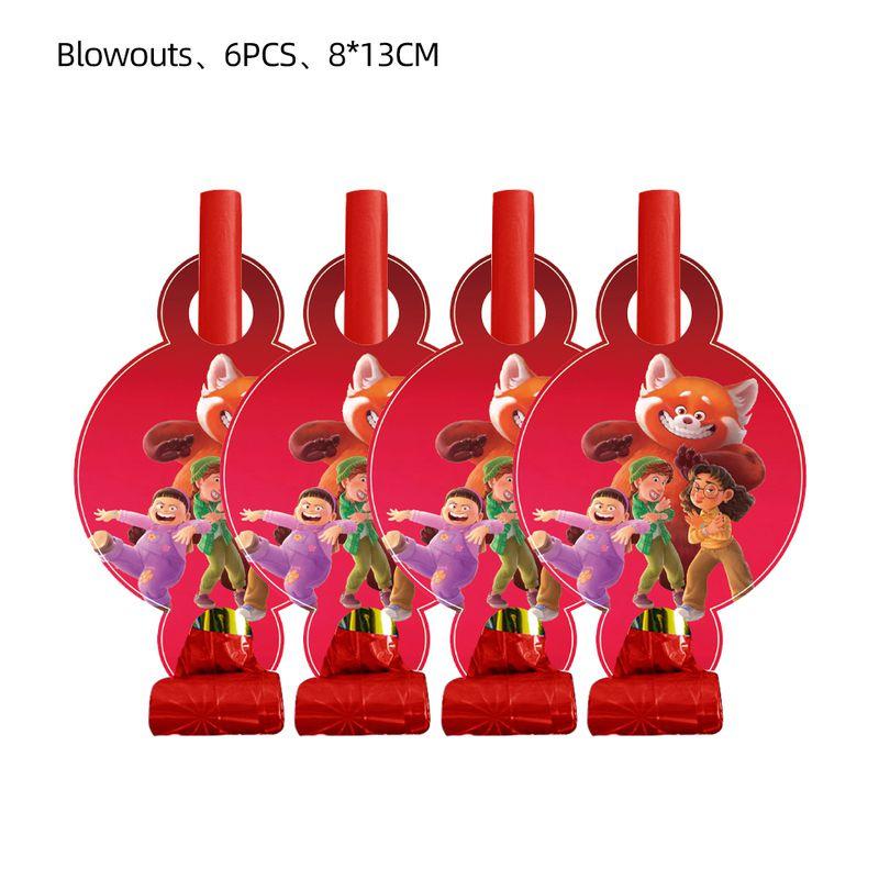 Red Birthday Turning Party Cartoon Decorations Banners Cake Topper Balloon Set