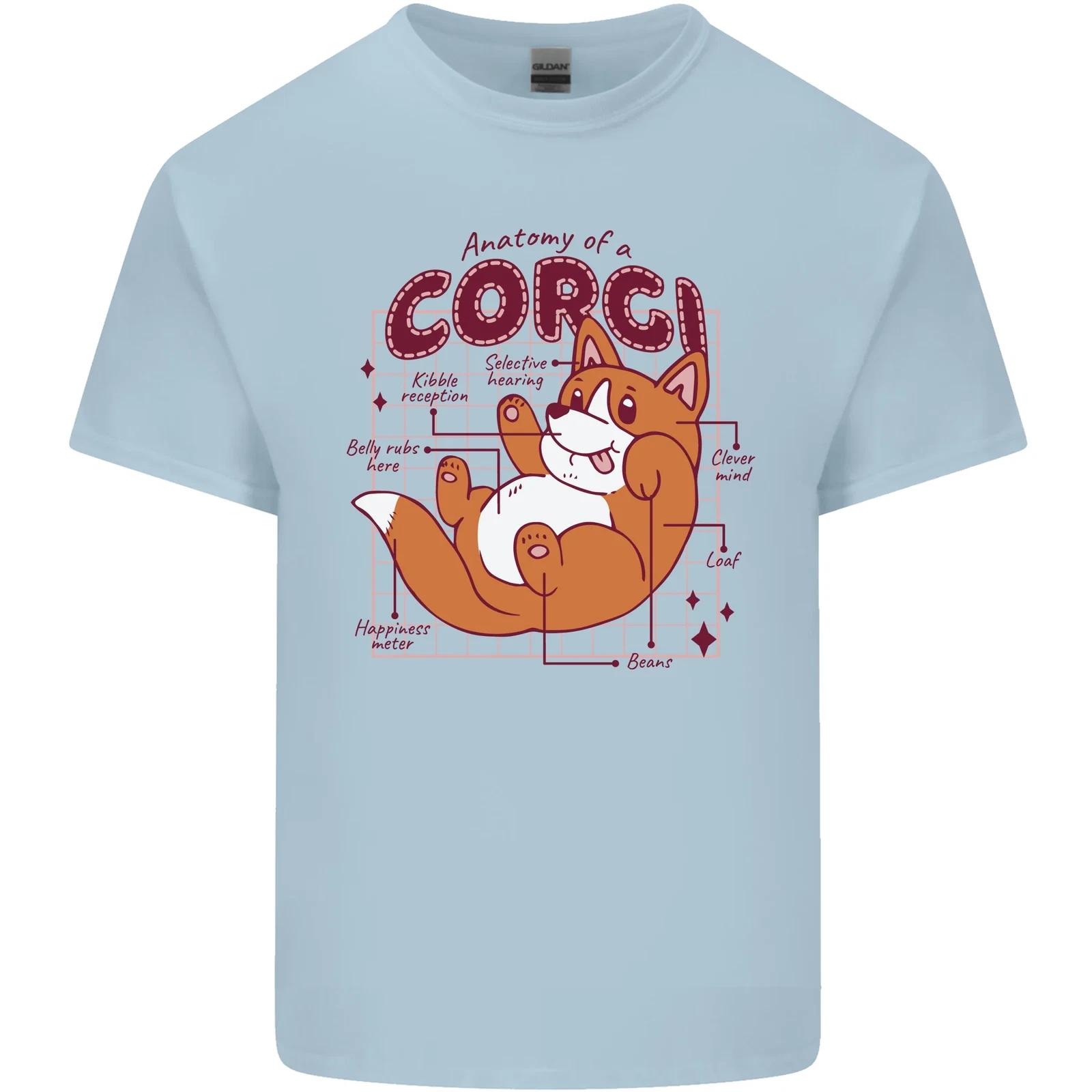 The Anatomy of a Corgi Dog Kids T-Shirt Childrens 4XL
