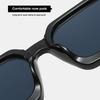 1pc Women's Sunglasses New Thick Frame Sunglasses Trend Box Foreign Trade Glasses Personality Big Frame Sunglasses WOMEN'S Sunglasses MEN'S Sunglasses