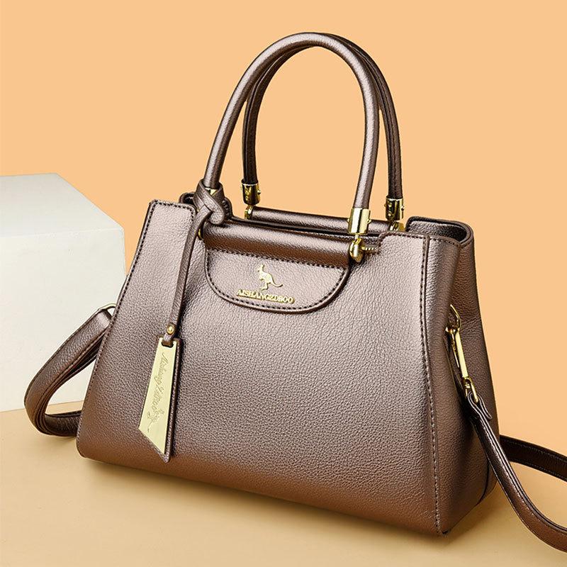 Handbag 2025 new simple women's shoulder bag to work commuting large-capacity tote bag can be messenger