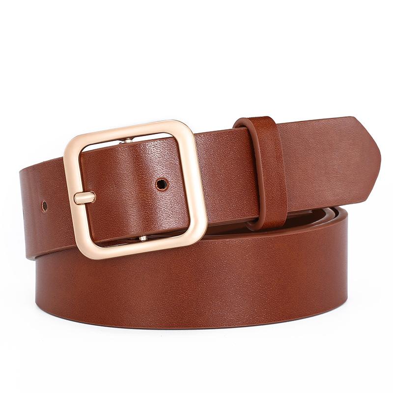 

Женский ремень с квадратной пряжкой, студенческий винтажный декоративный повседневный ремень для брюк, женский ремень 105cm