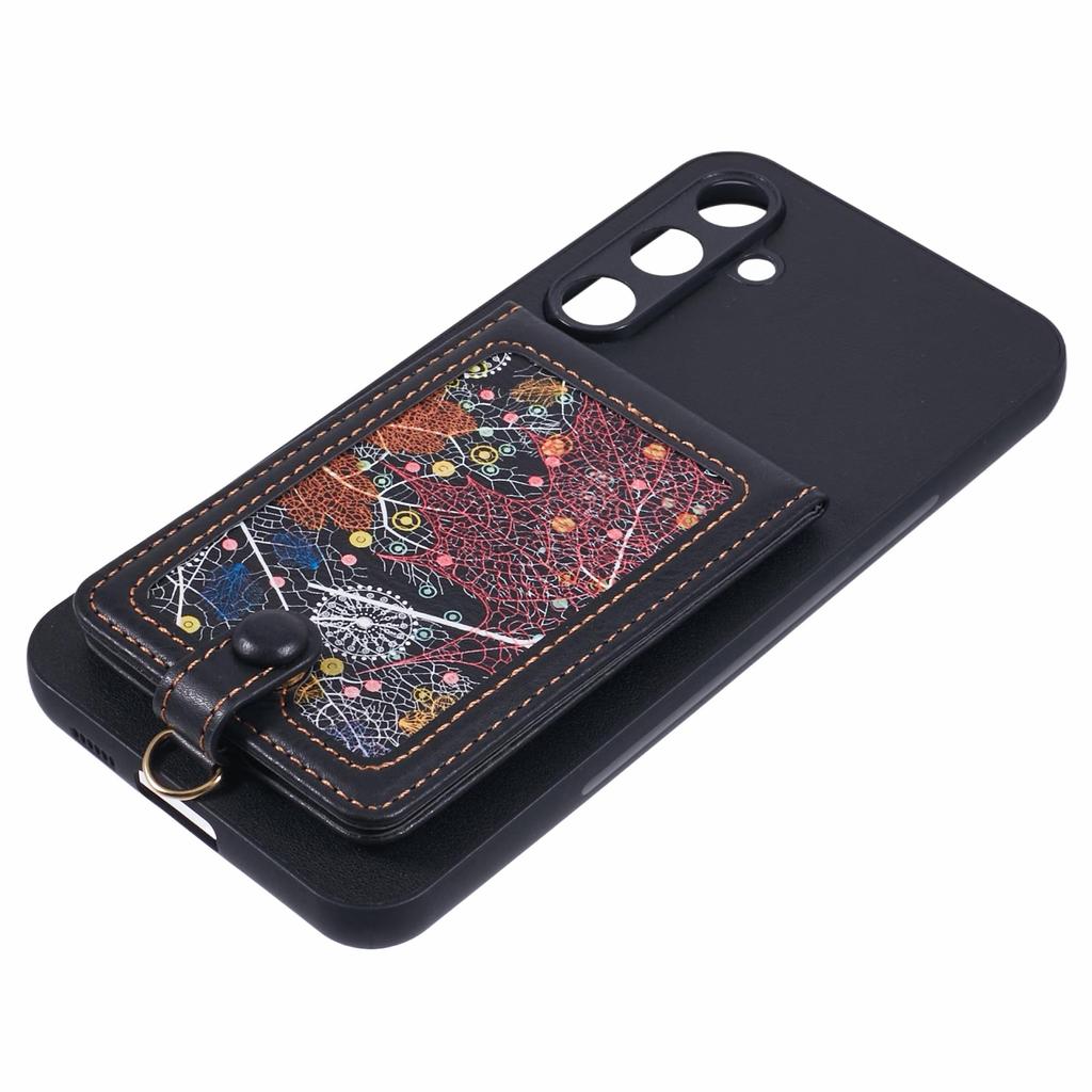 For Samsung Galaxy S24 FE Phone Case with Galaxy Card Bag Kickstand RFID Blocking