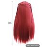 Blood Red Straight Bangs Braid Long Straight Hair Synthetic Wig Anime Devil COS Wig Synthetic Party Party Wig