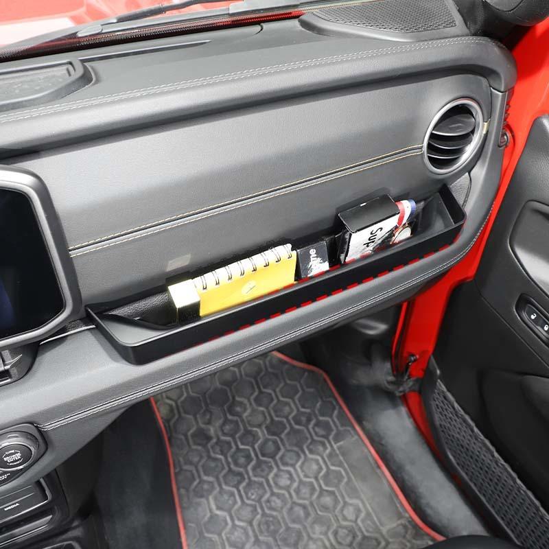 Co-pilot Armrest Organizer Storage Box Container For Jeep Wrangler JL For JT Gladiator 2024 Up Stowing Tidying Accessories