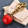 Dazzling Apples Keychain Car Accessory Sophisticated Handbag Embellishment Alloy Texture Present for Fashion Enthusiasts