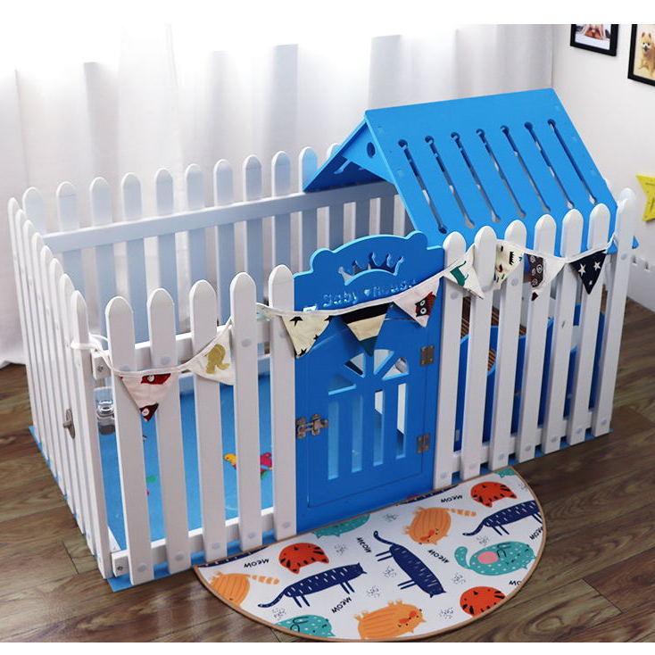 Pet Dog Villa Large HOUSE Plastic Fence Cage Dog House Pomeranian Bulldog Indoor Small Dog Fence