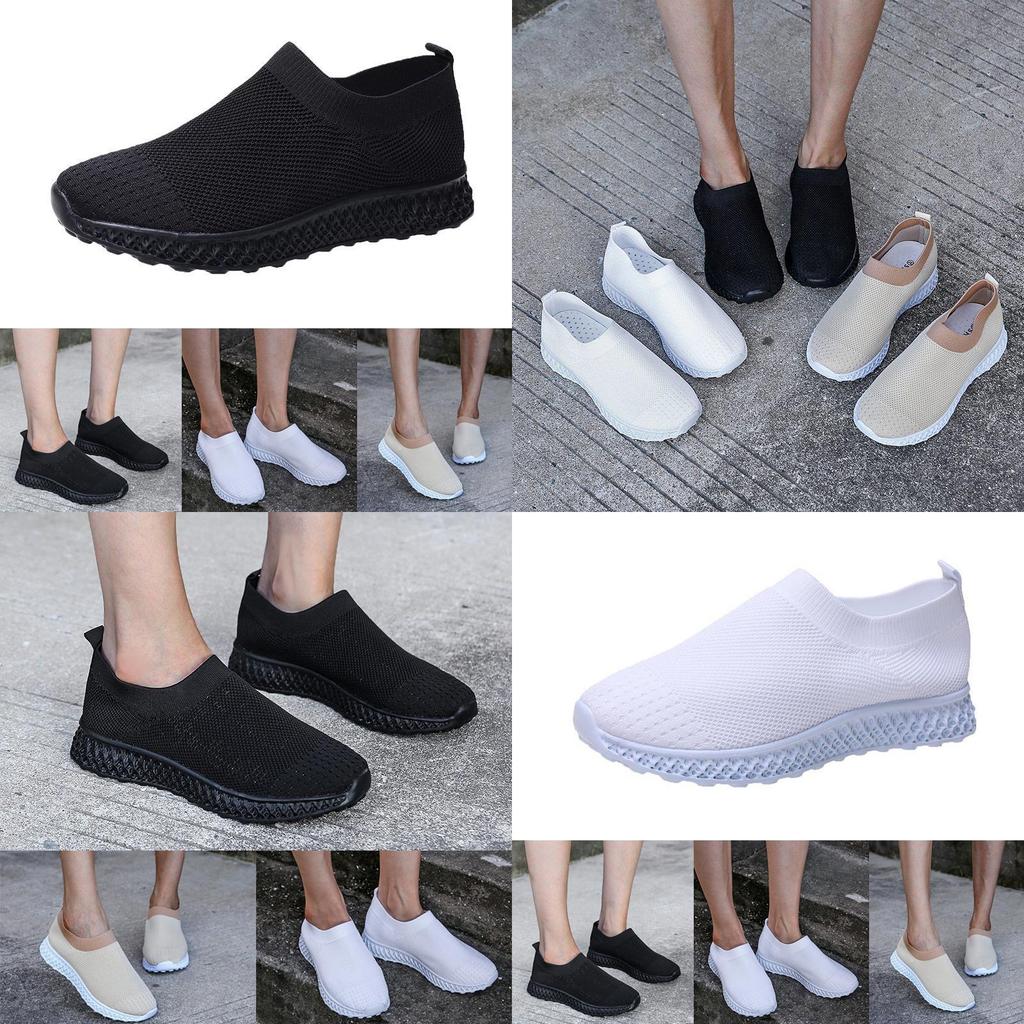Women's Running Trainers Ladies Sneakers Slip On Jogging Gym Stylish Comfy Footwear