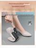 Spring & Autumn 2022 Chunky Heel Soft Leather Mom Shoes - Comfortable Low-Cut for Middle-Aged & Elderly Women