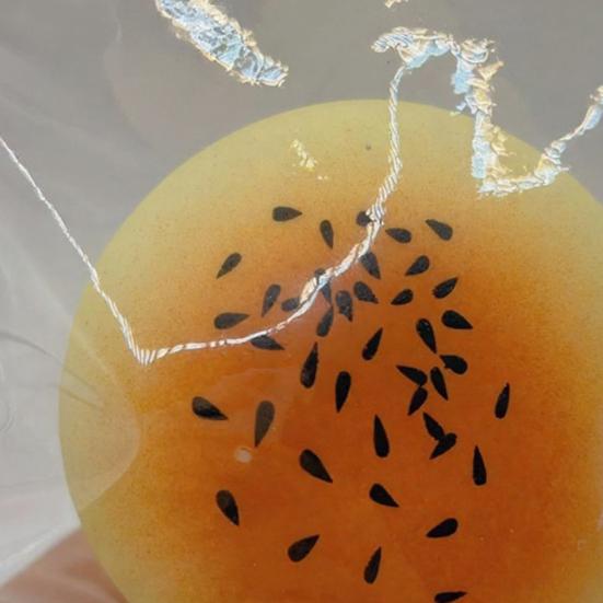 White Steamed Bun Squeeze Toy Stress Relief Slow Rising Egg Yolk Puff Sensory Toy Soft Stress Ball Stretchy Simulated Food Pinch Fidget Toy