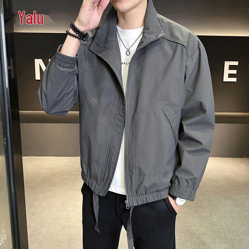 Yalu Herren Freizeitjacke mit Stehkragen für Outdoor
