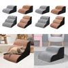 Pet Stairs for High Beds Gentle Slope Shape Portable Multipurpose Ladder 20D 2 Step Gray