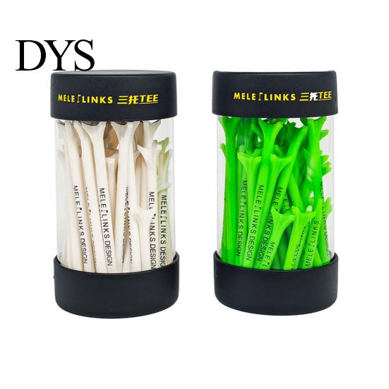Tee for Reducing Ball Rotation 50Pcs Plastic Golf Tees Three-head Design Professional Reduce Friction Serving Pins Performance-enhancing 38/6983mm