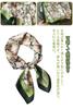 Scarf 70 x 70 cm Square Stole Pattern Scarf Sun Protection Sunburn Protection Neck UV Protection Commuting Travel Bag Ornament Bandana Gift [MOOKISOO]