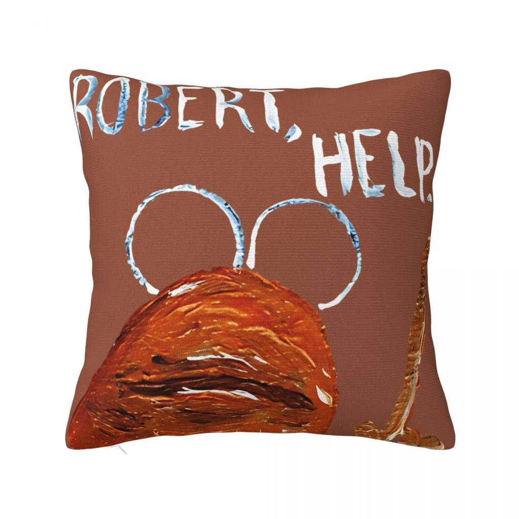 Marcus The Worm Robert Help 5861933095.6072 Square Pillow Cases Cushion Cover Custom Zippered Decorative Pillowcase For Home 18"