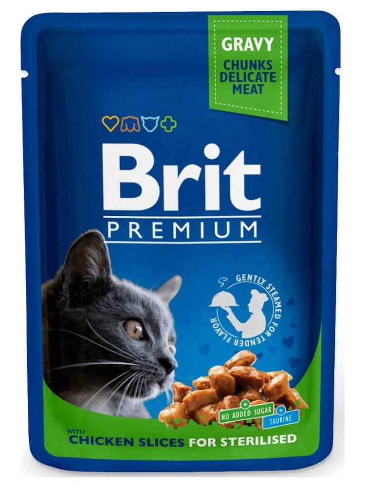 Brit Premium Cat Adult Sterilised Kurczak (Saszetka) 100G