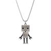 Trendy Retro Punk Hip Hop Unisex Stainless Steel Robot Necklace Man Necklace Birthday Present Metal Pendant Choker