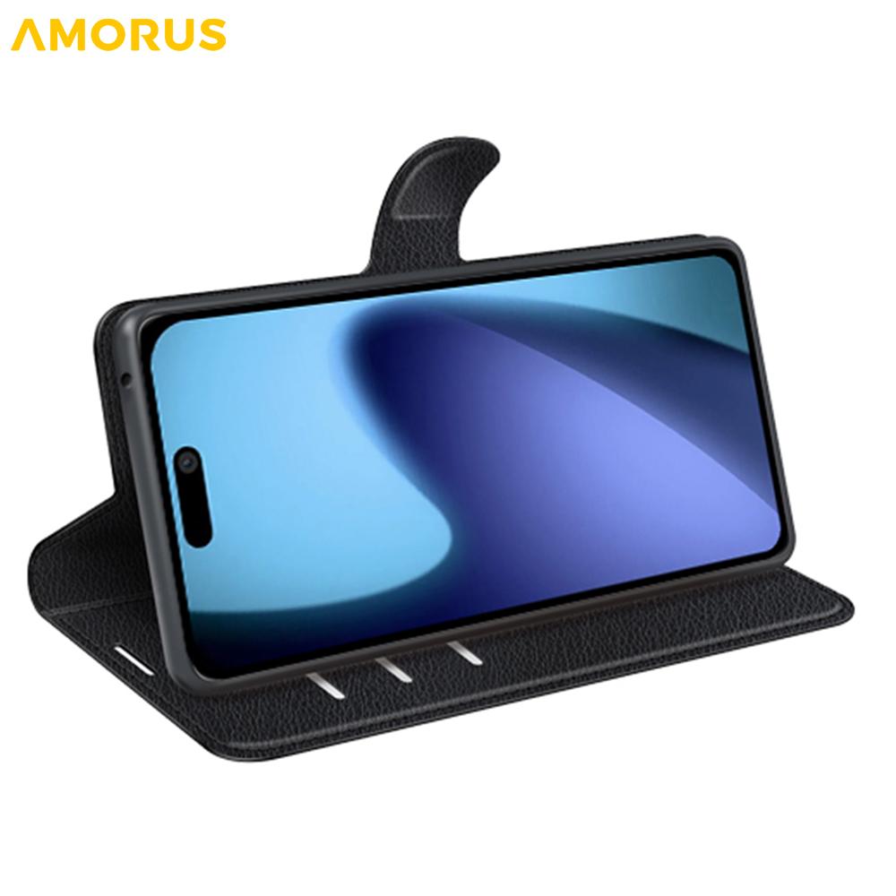 For iPhone Air Wallet Case Litchi Texture Shockproof Leather Flip Stand Phone Cover