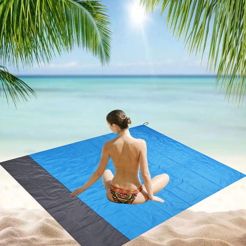 Vodotěsná kapesní plážová deka Outdoor Piknik Camping Mat Přenosná skládací podložka Sand Beach Mat