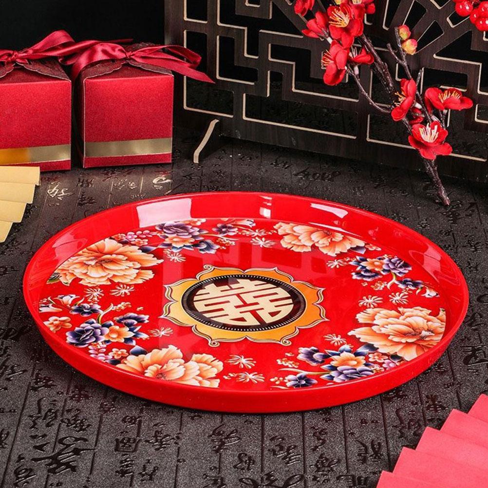 Hochwertiges Material Praktische Aufbewahrung Küche Schlafzimmer Süßigkeitenteller Chinesischer Stil Snack Party Servierplatten